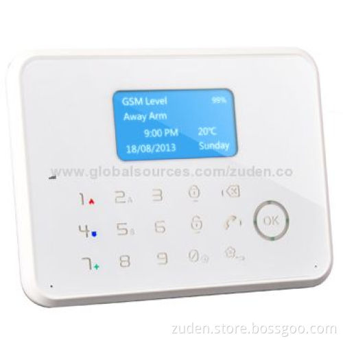 Quad Band GSM Security Alarm System with Touch Keypad, Temperature Sensor/PSTN/SMS